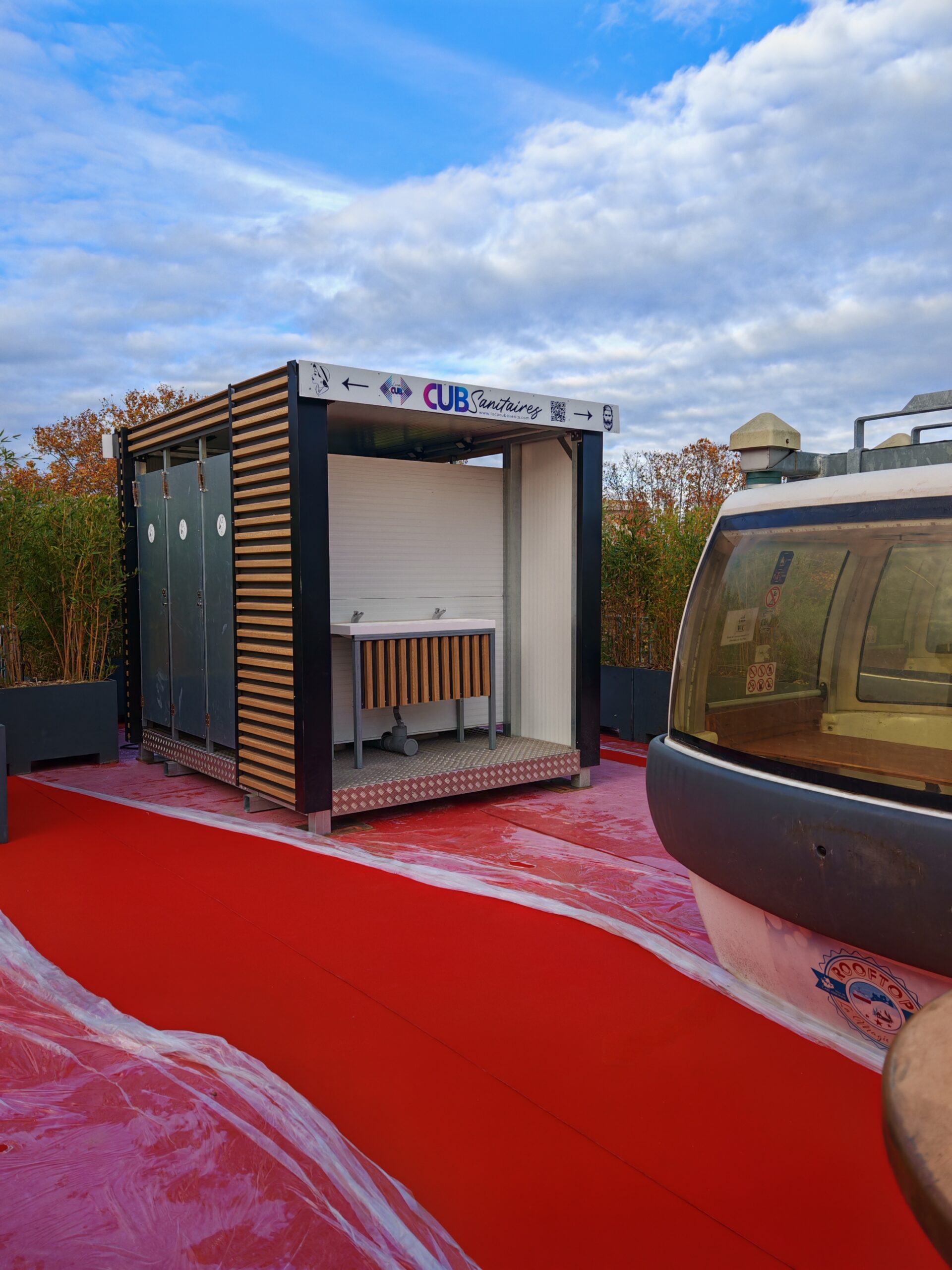 Module CubSANITAIRES à La Magie de Noël de Carcassonne